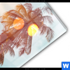 Acrylglasbild Tropische Palmen Hochformat Materialbild