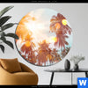 Acrylglasbild Tropische Palmen Rund Produktvorschau