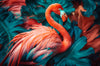 Acrylglasbild Tropischer Flamingo Traum Hochformat Crop