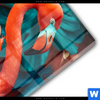 Acrylglasbild Tropischer Flamingo Traum Hochformat Materialbild
