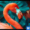 Acrylglasbild Tropischer Flamingo Traum Hochformat Zoom