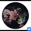 Acrylglasbild Vintage Blumen Rund Motivvorschau