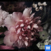 Acrylglasbild Vintage Blumen Rund Zoom
