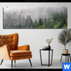 Acrylglasbild Wald Im Nebel Panorama Produktvorschau