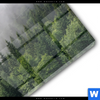 Acrylglasbild Wald Im Nebel Querformat Materialbild