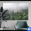 Acrylglasbild Wald Im Nebel Querformat Produktvorschau