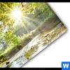 Acrylglasbild Wald Mit Bach Bei Sonnenschein Querformat Materialbild