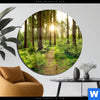 Acrylglasbild Wald Mit Sonnenstrahlen No 2 Rund Produktvorschau
