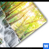 Acrylglasbild Wald Wasserfall No 1 Hochformat Materialbild