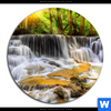Acrylglasbild Wald Wasserfall No 2 Rund Motivvorschau