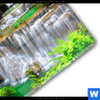 Acrylglasbild Wald Wasserfall No 6 Quadrat Materialbild