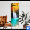 Acrylglasbild Wasserfall Im Wald Schmal Produktvorschau