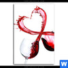 Acrylglasbild Wein Liebe Hochformat Motivvorschau