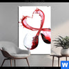 Acrylglasbild Wein Liebe Hochformat Produktvorschau