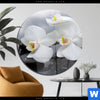 Acrylglasbild Weisse Orchideen Rund Produktvorschau