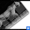 Acrylglasbild Wilder Leopard Querformat Materialbild