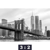 Bild Edelstahloptik Brooklyn Bridge Schwarzweiss Querformat Motivorschau Seitenverhaeltnis 3 2
