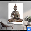 Bild Edelstahloptik Buddha In Lotus Pose No 2 Hochformat Produktvorschau