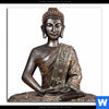 Bild Edelstahloptik Buddha In Lotus Pose No 2 Quadrat Motivvorschau