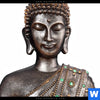 Bild Edelstahloptik Buddha In Lotus Pose No 2 Schmal Zoom