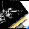Bild Edelstahloptik Der Geigenspieler Quadrat Materialbild