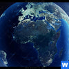 Bild Edelstahloptik Die Erde Quadrat Zoom