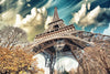 Bild Edelstahloptik Eifelturm In Paris Hochformat Crop
