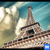 Bild Edelstahloptik Eifelturm In Paris Quadrat Zoom