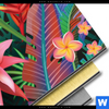 Bild Edelstahloptik Exotische Tropenpflanzen Panorama Material