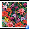 Bild Edelstahloptik Exotische Tropenpflanzen Quadrat Motivvorschau