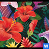 Bild Edelstahloptik Exotische Tropenpflanzen Querformat Zoom