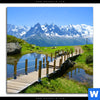 Bild Edelstahloptik Franzoesische Alpen Quadrat Motivvorschau