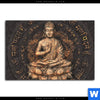 Bild Edelstahloptik Goldener Buddha No 2 Querformat Motivvorschau