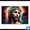 Bild Edelstahloptik Jesus Christus Mit Dornenkrone Querformat Motivvorschau