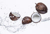 Bild Edelstahloptik Kokosnuesse Mit Wasserspritzer Quadrat Crop