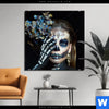 Bild Edelstahloptik La Calavera Catrina No 3 Quadrat Produktvorschau