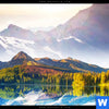 Bild Edelstahloptik Sonniger Tag Am Bergsee Panorama Zoom