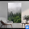 Bild Edelstahloptik Wald Im Nebel Hochformat Produktvorschau