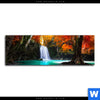 Bild Edelstahloptik Wasserfall Im Wald Panorama Motivvorschau