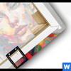 Leinwandbild Abstraktes Frauenportraet Aurora Quadrat Materialbild