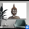 Leinwandbild Buddha In Lotus Pose No 2 Querformat Produktvorschau