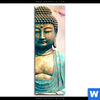 Leinwandbild Buddha Statue Mit Kirschblueten Schmal Motivvorschau