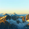 Leinwandbild Gipfel In Den Alpen Panorama Crop