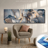 Leinwandbild Luxury Abstract Fluid Art No 6 Panorama