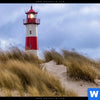 Leinwandbild Nordsee Leuchtturm Querformat Zoom