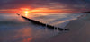 Leinwandbild Ostsee Sonnenuntergang Panorama Crop