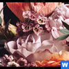 Leinwandbild Vintage Blumenstrauss Querformat Zoom