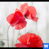 Leinwandbild Vintage Klatschmohn Schmal Zoom