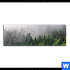 Leinwandbild Wald Im Nebel Panorama Motivvorschau