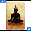Leuchtbild Dark Buddha Hochformat Motivvorschau